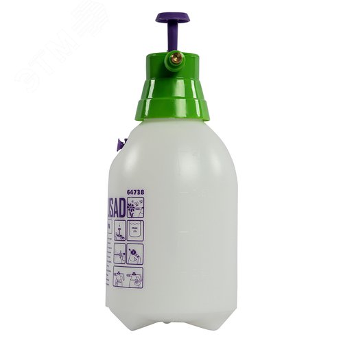 Опрыскиватель 2 л, ручной, с насосом и клапаном сброса давления - фото 4