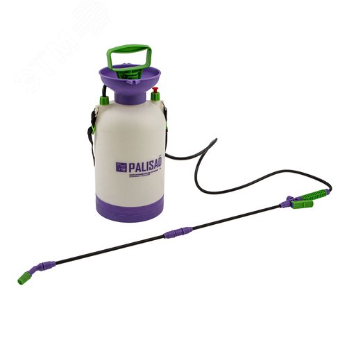 Опрыскиватель 5 л, ручной, усиленный, с горловиной, насосом, шлангом, разбрызгивателем - фото 1