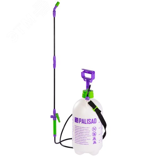 Опрыскиватель 7 л, ручной, насосом, шлангом, разбрызгивателем - фото 1