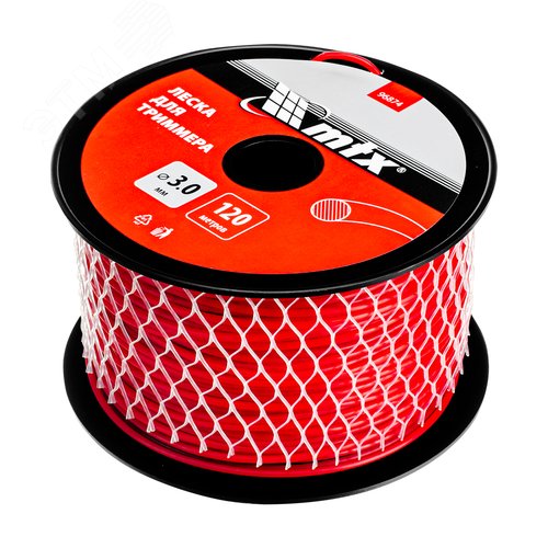 Леска для триммера круглая 3,0 мм х 120 м, на катушке - фото 2