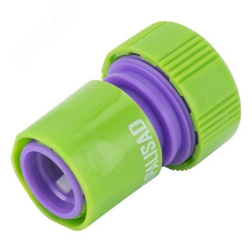 Соединитель пластмассовый быстросъемный для шланга 3/4, аквастоп - фото 2