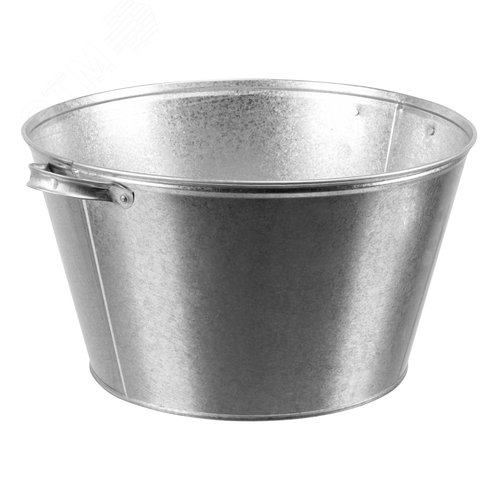 Таз оцинкованный 26 л, Россия - фото 1