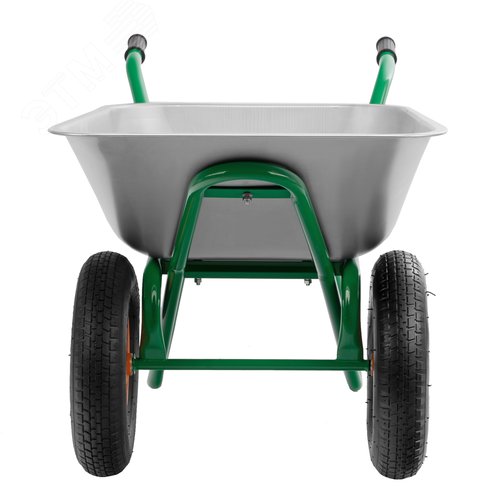Тачка садово-строительная, 2-х колесная, усиленная, грузоподъемность 320 кг, объем 100 л - фото 5