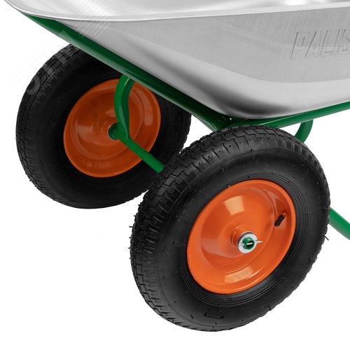 Тачка садово-строительная, 2-х колесная, усиленная, грузоподъемность 320 кг, объем 100 л - фото 7