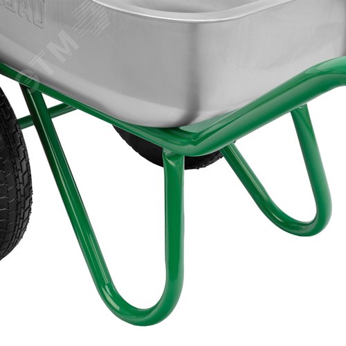 Тачка садово-строительная, 2-х колесная, усиленная, грузоподъемность 320 кг, объем 100 л - фото 8