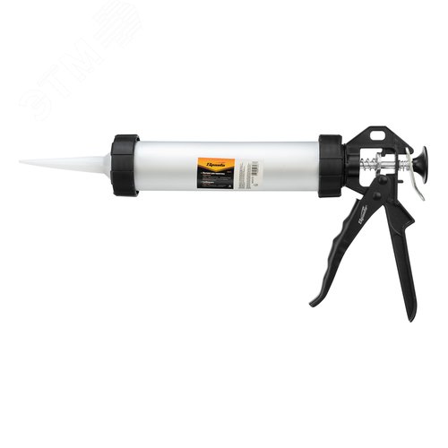 Пистолет для герметика, 400 мл, закрытый, алюминиевый корпус, круглый шток 8 мм - фото 2