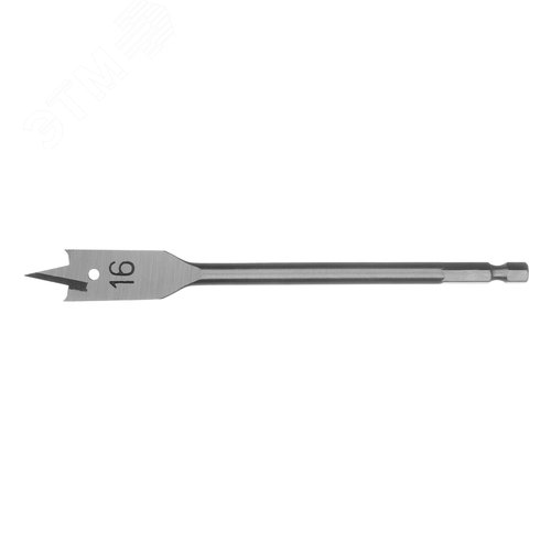 Сверло по дереву перовое, 16 мм 6-гранный хвостовик - фото 2