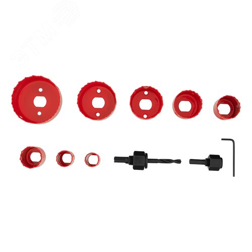 Набор кольцевых пил по дереву, 19-64 мм, 11 предм. - фото 3