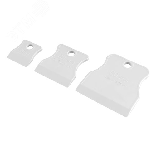 Набор шпателей 40-60-80 мм, белая резина, 3 шт. Россия - фото 2