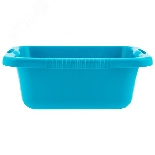 Таз пластмассовый прямоугольный 25 л, бирюзовый, Home - фото 2