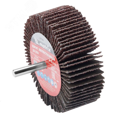 Изображение товара Круг лепестковый для дрели, 80 х 30 х 6 мм, P 40 (шт)