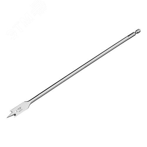 Сверло по дереву перовое удлиненное, 14 х 300 мм, 6-гранный хвостовик - фото 1