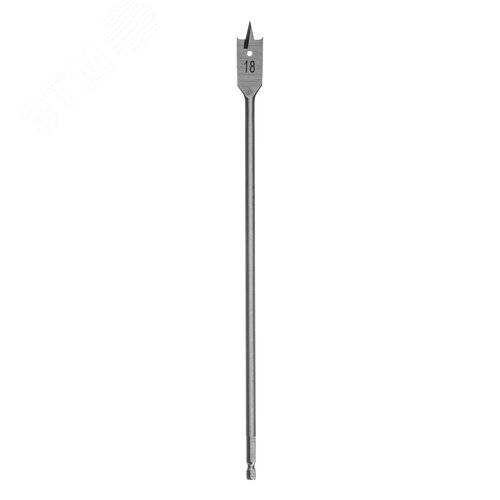 Сверло по дереву перовое удлиненное, 18 х 300 мм, 6-гранный хвостовик - фото 2