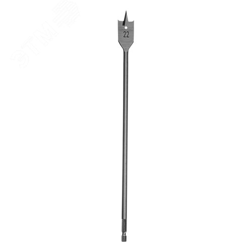 Сверло по дереву перовое удлиненное, 22 х 300 мм, 6-гранный хвостовик - фото 2