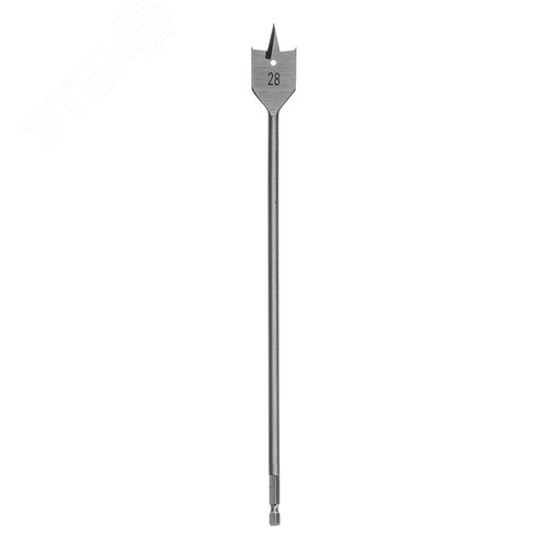 Сверло по дереву перовое удлиненное, 28 х 300 мм, 6-гранный хвостовик - фото 2