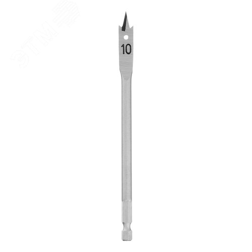 Сверло по дереву перовое, 10 мм 6-гранный хвостовик - фото 2