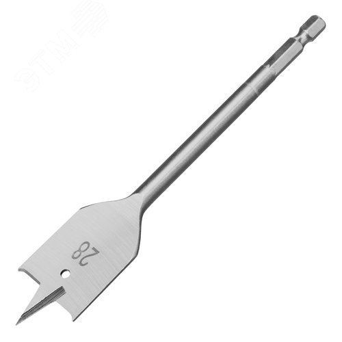 Сверло по дереву перовое, 28 мм 6-гранный хвостовик - фото 1