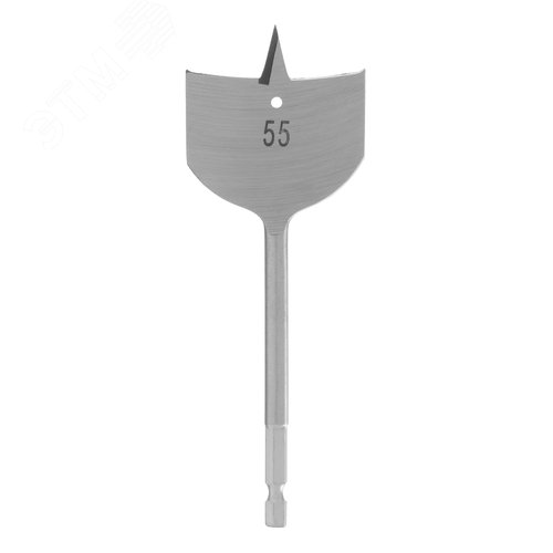 Сверло по дереву перовое, 55 мм 6-гранный хвостовик - фото 1