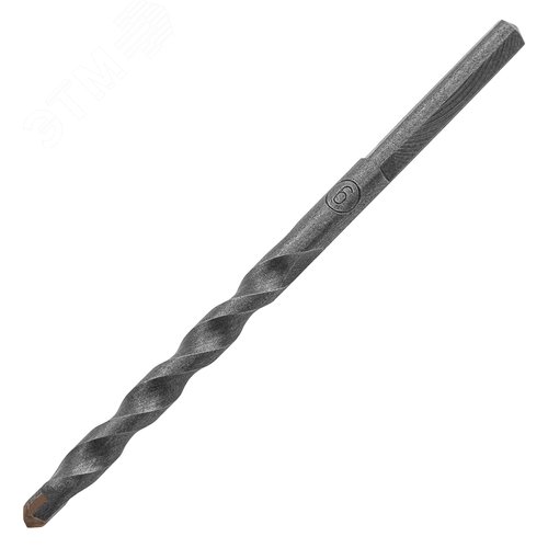 Сверло по бетону, 6 х 100 мм, 3-гранный хвостовик - фото 1