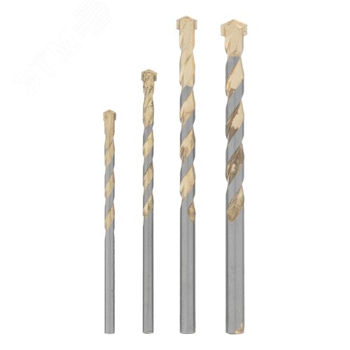 Набор сверл по бетону Golden Line 5 - 6 - 8 - 10мм - фото 1