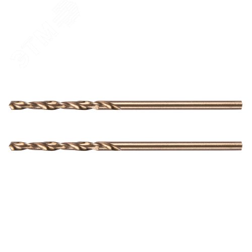 Сверло по металлу, 2 мм, HSS Co-8%, 2 шт. - фото 1