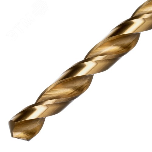 Сверло спиральное по металлу 8 x 300мм, HSS, нитридтитановое покрытие - фото 2