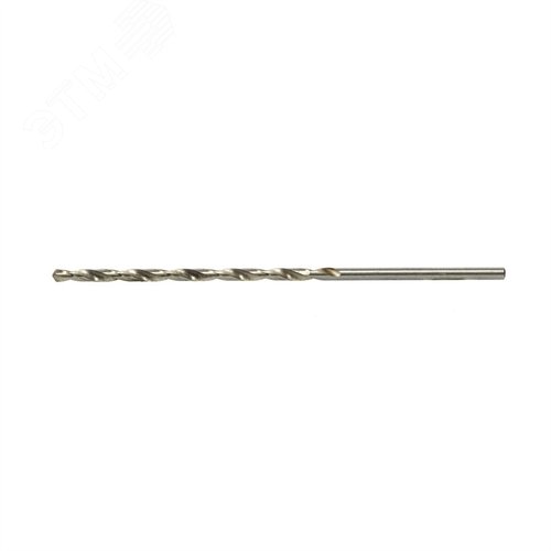 Сверло по металлу, 3,0 х 100 мм, полированное, удл., HSS, 10 шт. цил. хв. - фото 1