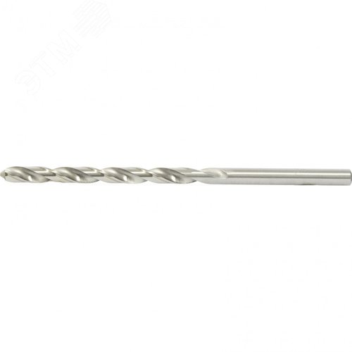 Сверло по металлу, 8,0 х 165 мм, полированное, удл., HSS, 5 шт. цил. хв. - фото 1