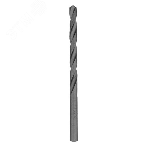 Сверло по металлу, 5,0 мм, полированное, HSS, 10 шт. цилиндрический хвостовик - фото 1