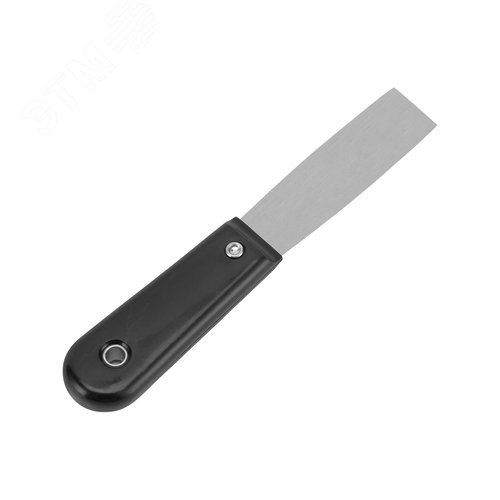 Шпательная лопатка стальная, 25 мм, полированная, пластмассовая ручка - фото 2