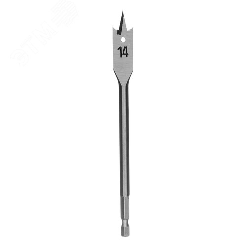 Сверло по дереву перовое, 14 мм 6-гранный хвостовик - фото 2