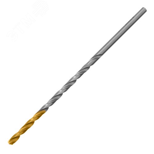 Сверло спиральное по металлу 3 х 100 мм, Р6М5, Golden Tip, удлиненное, 2шт. - фото 2