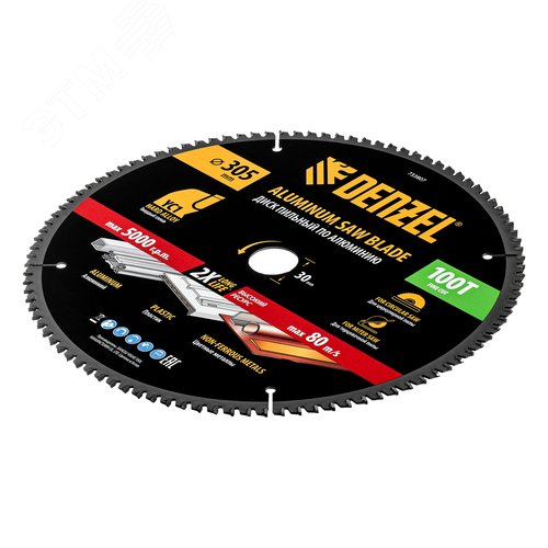 Пильный диск по алюминию ф305 х 30 мм, 100 зубьев - фото 3