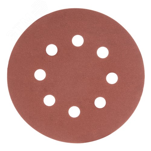 Изображение товара Круг абразивный на ворсовой подложке под 'липучку', перфорированный, P 500, 125 мм, 5 шт. (шт)