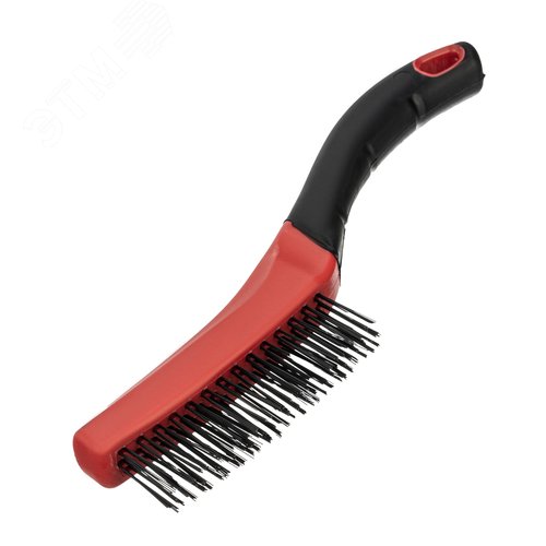 Щетка зачистная 3-х рядная, двухкомпонентная рукоятка - фото 1