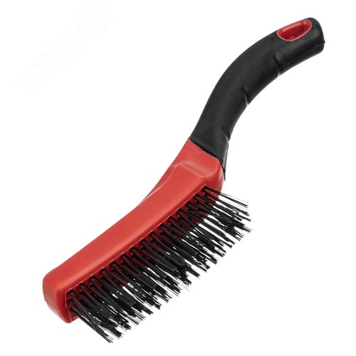 Щетка зачистная 4-х рядная, двухкомпонентная рукоятка - фото 1