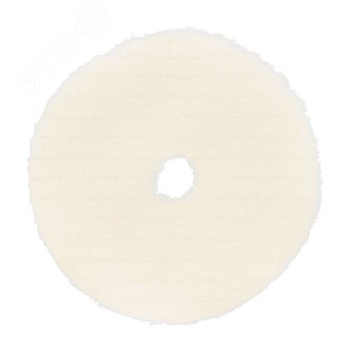 Насадка полировальная под липучку, 125 мм, короткая плетеная шерстяная нить - фото 1