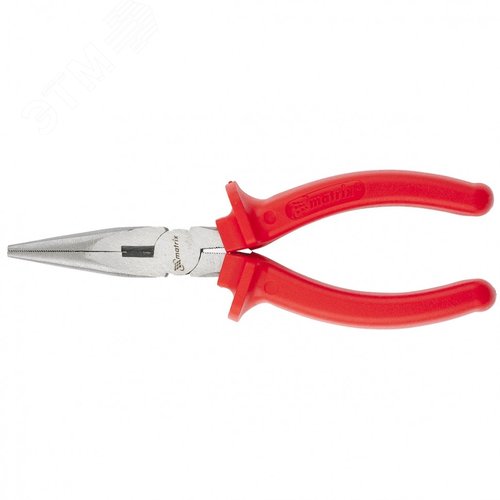 Изображение товара Длинногубцы Econom, 180 мм, прямые шлифованные, пластмассовые рукоятки (шт)