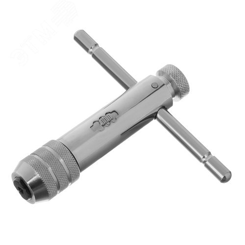 Вороток для метчиков М5 - М12, хромированный, с трещоткой - фото 1