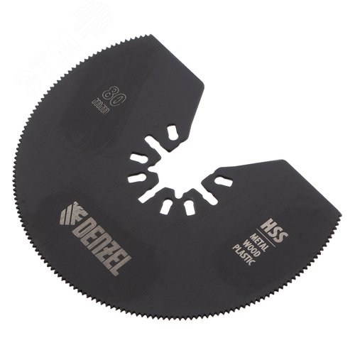 Насадка для МФИ отрезная полукруг., HSS, по металлу и дереву, 80 х 1,2 мм, мелкий зуб - фото 1