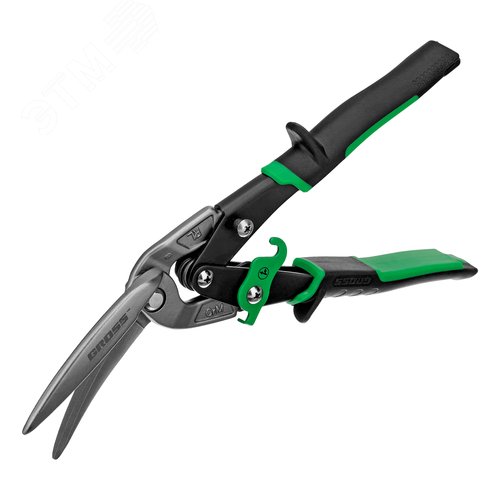 Ножницы по металлуPIRANHA,270мм,прямой и правый проходной рез,сталь-СrMo, двухкомп.рук-ки - фото 1