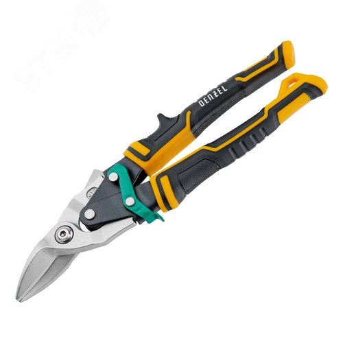 Ножницы по металлу,270мм, прямой и правый рез,сталь-СrMo, трехкомп.рук-ки - фото 1