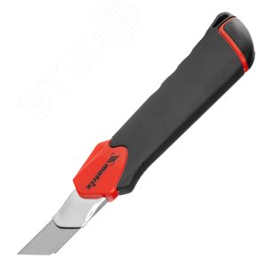 Нож, 18 мм выдвиж. лезвие QUICK BLADE мет. направл., двойная фикс., эргоном. двухком.рук. - фото 2