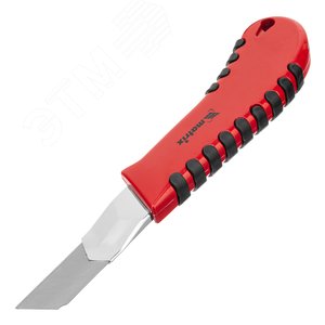 Нож, 18 мм выдвижное лезвие металлическая направляющая эргоном. двухкомпонентная рукоятка - фото 2