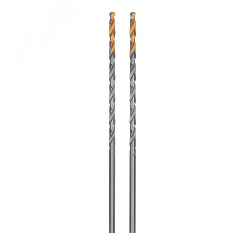 Сверло спиральное по металлу 3,5 х 112 мм, Р6М5, Golden Tip, удлиненное, 2шт. - фото 1