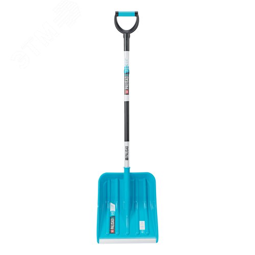 Лопата для уборки снега,полипропилен,350х405х1300мм,алюминиевый черенок,ПВХ накладка, LUXE - фото 2