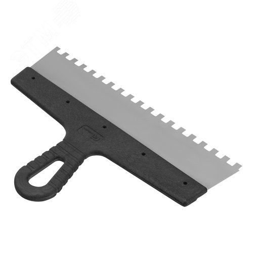 Шпатель из нержавеющей стали, 300 мм, зуб 8х8 мм, пластмассовая ручка - фото 2