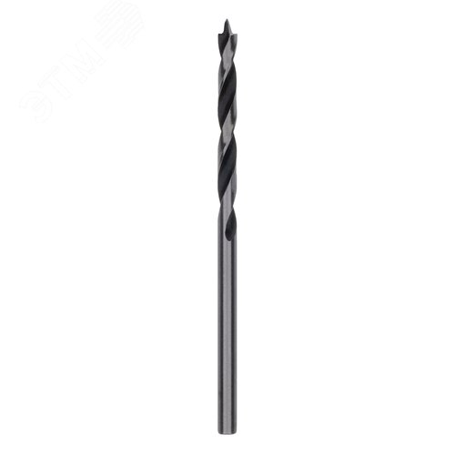 Сверло по дереву, 3 х 61 мм, 2шт. цилиндрический хвостовик - фото 2