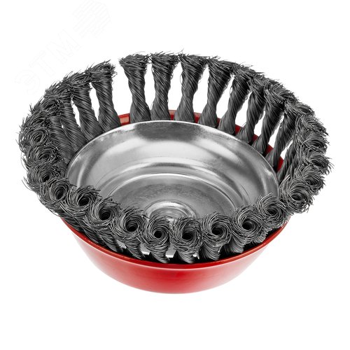 Щетка для УШМ, 150 мм, М14, Чашка, крученая проволока 0,35 мм - фото 2