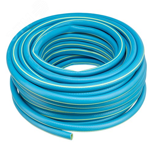 Шланг поливочный армированный 3 слойный ТЭП 3/4'', 35 м, лазурный - фото 2